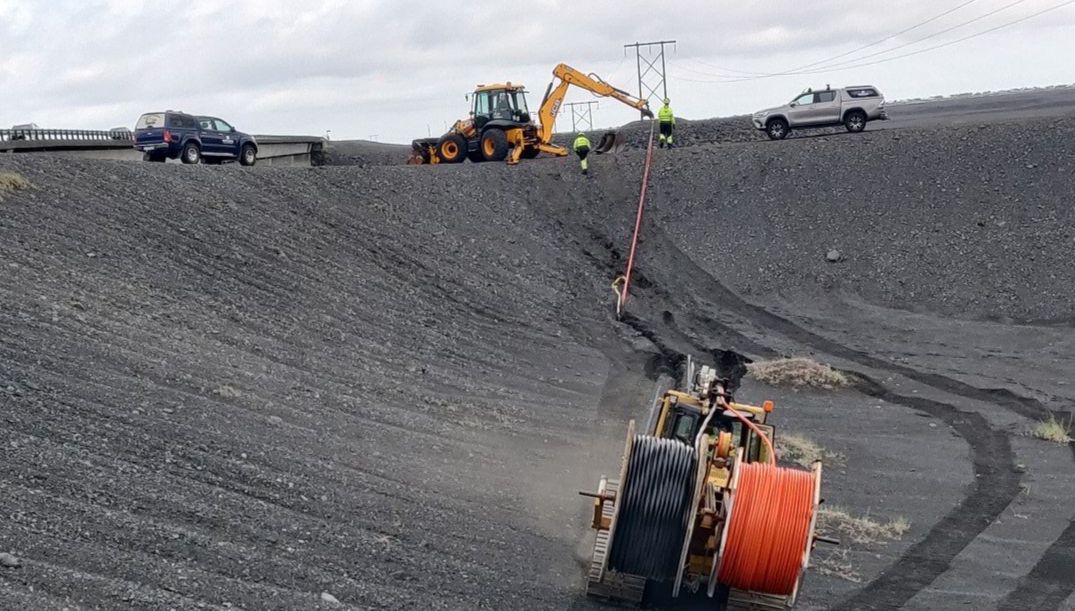 Ljóslögn um Skeiðarársand er lokið 